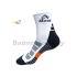 Abroz Badminton Sports Socks SC120 Dark Grey Orange (3 pairs)