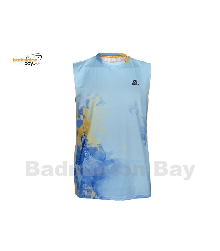 Apacs Dri-Fast SL22223 Sleeveless Blue Sports Quick Dry T-Shirt Jersey