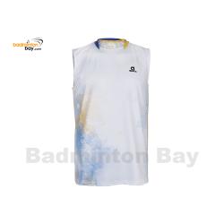 Apacs Dri-Fast SL22223 Sleeveless White Sports Quick Dry T-Shirt Jersey