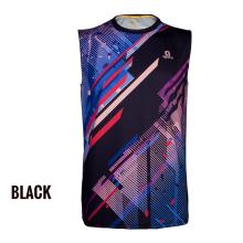 Apacs Dri-Fast SL22227 Sleeveless Black Sports Quick Dry T-Shirt Jersey