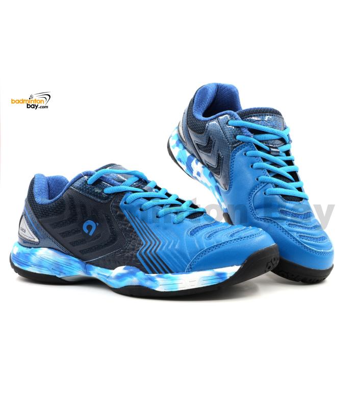 Apacs Aggressive 515 shoe Navy Blue Black Shoe White With Improved Cushioning and Outsole