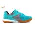 Apacs Aggressive 517 Shoes Turquoise Grey Indoor Badminton Court Shoes With Improved Cushioning and Outsole