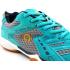 Apacs Aggressive 517 Shoes Turquoise Grey Indoor Badminton Court Shoes With Improved Cushioning and Outsole