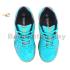 Apacs Aggressive 517 Shoes Turquoise Grey Indoor Badminton Court Shoes With Improved Cushioning and Outsole