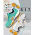 Apacs Aggressive 517 Shoes Turquoise Grey Indoor Badminton Court Shoes With Improved Cushioning and Outsole