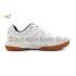 Apacs Aggressive 517 Shoes White Grey Indoor Badminton Court Shoes With Improved Cushioning and Outsole