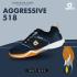 Apacs Aggressive 518 Shoes Navy Indoor Badminton Court Shoes With Improved Cushioning and Outsole