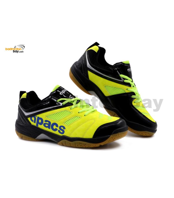 Apacs Cushion Power SP-606 Neon Green Black Badminton Shoes With ...