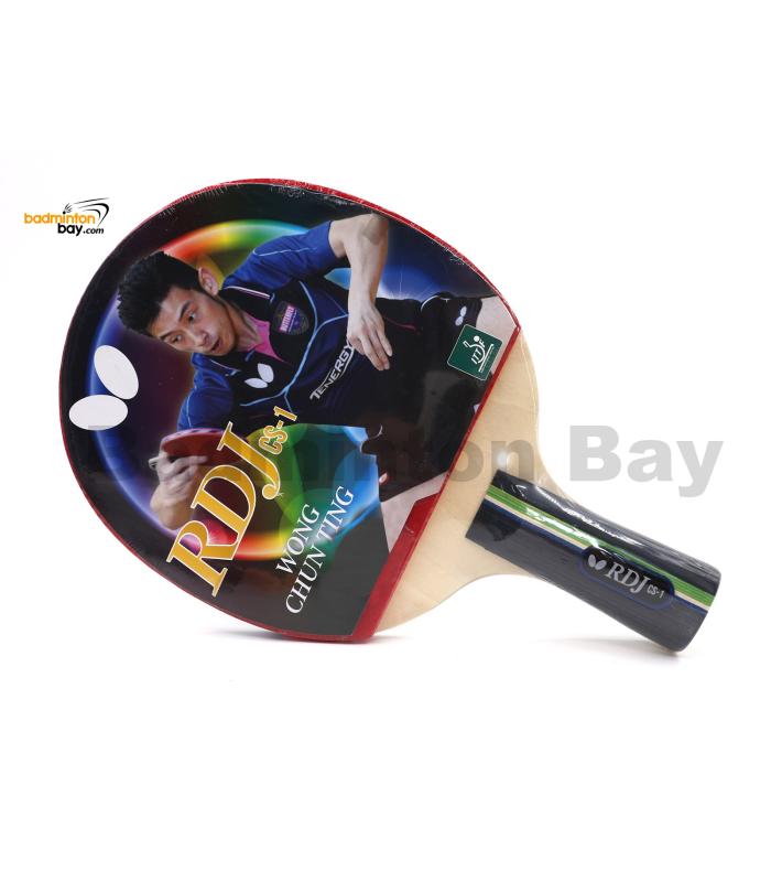 Butterfly RDJ-CS1 Penhold Table Tennis Racket Ping Pong Bat (One Side Rubber)