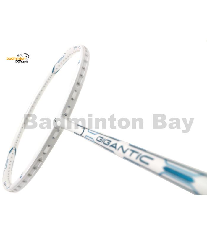 Flex Power Gigantic Y-Shaped Throat White Compact Frame Korea Design Badminton Racket (4U) 