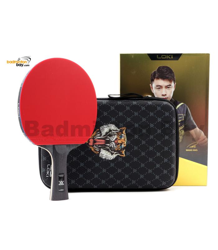 Loki 9 Star Professional Ping Pong Bat with Original Bag, Attack-Loop High Sticky Table Tennis Racket Carbon Blade Paddle for Fast Attack