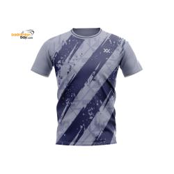 Maxx Dri-Fast MXFT111 Navy Grey Fashion Tee Sports Quick Dry T-Shirt Jersey