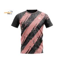 Maxx Dri-Fast MXFT111 Black Peach Fashion Tee Sports Quick Dry T-Shirt Jersey