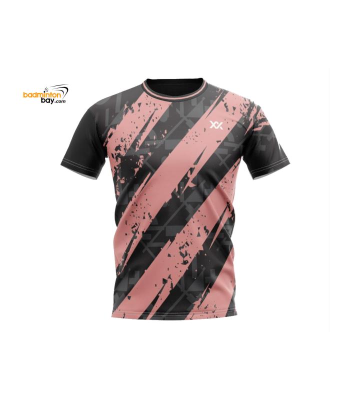 Maxx Dri-Fast MXFT111 Black Peach Fashion Tee Sports Quick Dry T-Shirt Jersey