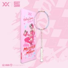 Maxx Mistress Of Mayhem (4U) Harley Quinn Pearl White Pink Blue Joker Limited Series Badminton Racket 4U-G6 With Boutique Box