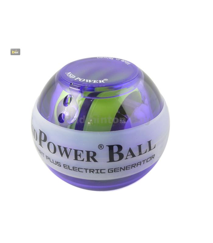 ~Out of stock NSD Power Ball Roll-N-Spin Autostart Gyro Wrist Trainer Multi-Colored LED, Purple 188AML