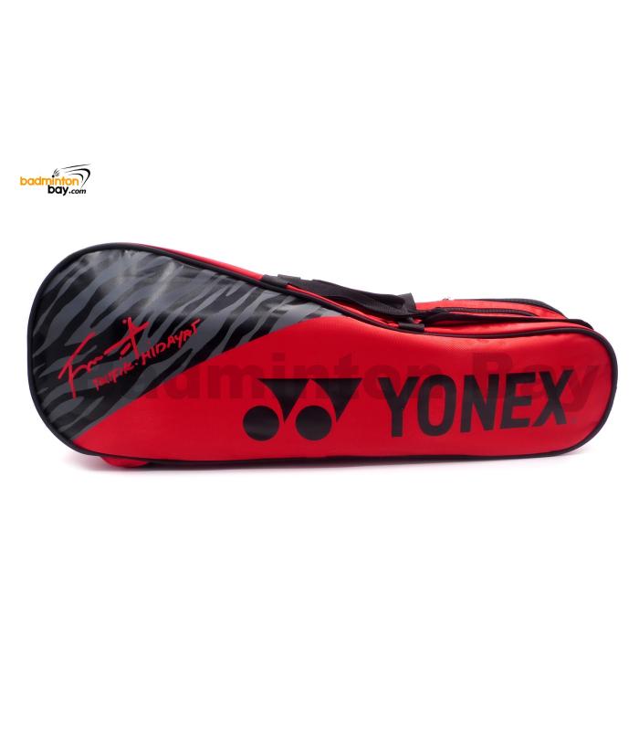 Yonex 3-Way 2 Compartments Padded Badminton Racket Bag BAG01BTHEX Red Taufik Hidayat Signature