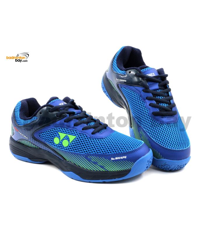 Yonex HY Ultra Hyper Blue Lime Badminton Shoes In-Court With Tru Cushion Technology