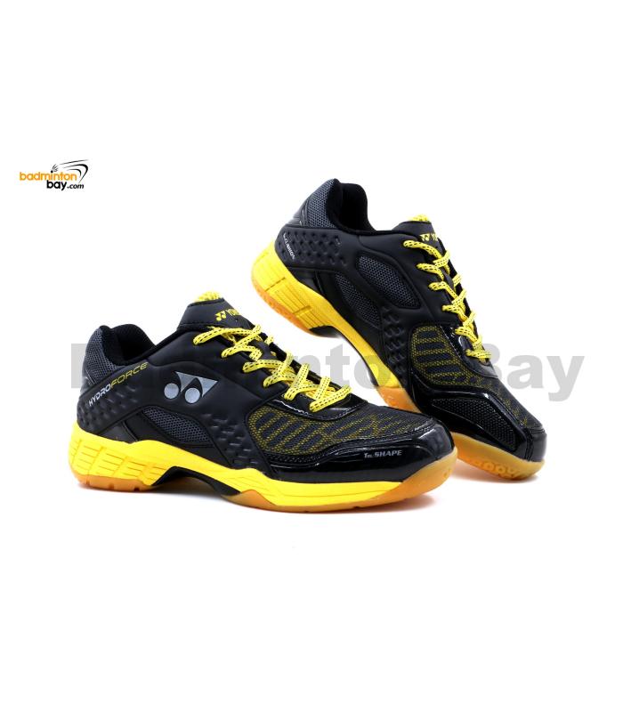 Yonex Hydro Force Black Yellow Badminton Shoes With Tru Cushion 